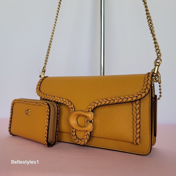 COACH Small Tabby Chain Clutch With Braided Trim & Matching Small Card Case SET⭐ - Picture 3 of 16